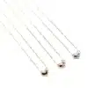 NW 1776 Colliers en forme de coeur pour femmes