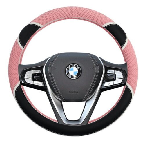NW 1776 Steering Wheel Cover Silk Non-Slip Absorbent Leather Cover
