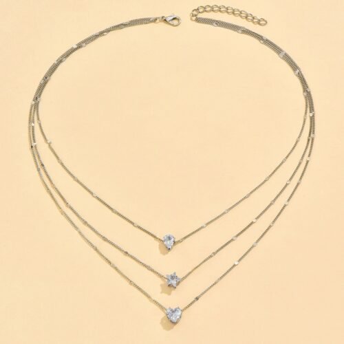 Gold Plated Sexy Long Choker Chain Y Necklace Bar Feather Pendent Necklace - Silver