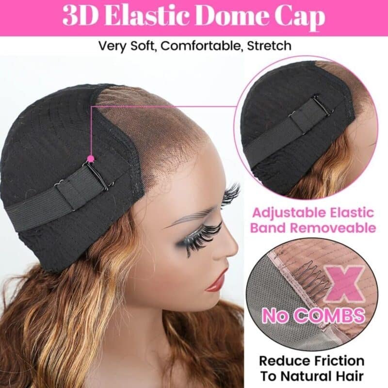Glueless Wigs For Beginners Wave Lace  Wigs180% Density 5x5 HD Lace Closure Wigs - Image 5