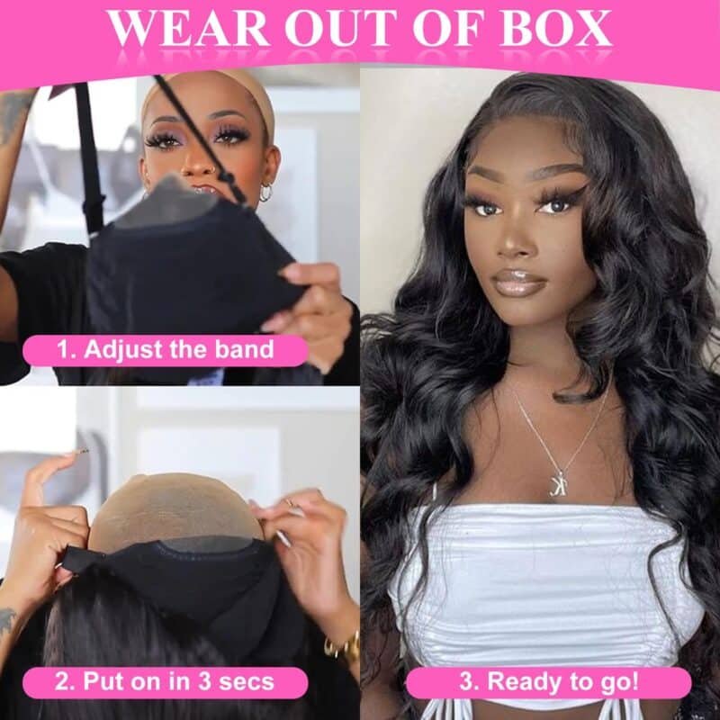 Glueless Wigs For Beginners Wave Lace  Wigs180% Density 5x5 HD Lace Closure Wigs - Image 10