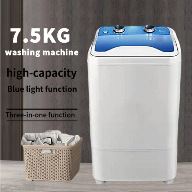 Portable Washing Machine for Apartments, Dorms, and Tiny Homes with 7.5kg Capacity
