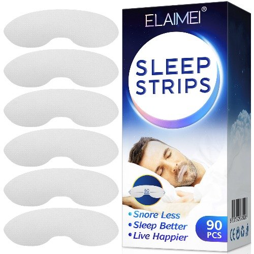 Sleep Strips, 90 Pieces, Snore Less, Sleep Better, Live Happier